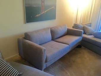 Sofa and Chasies: 2 Ikea Kivik + 1 Ikea Karlstad 1