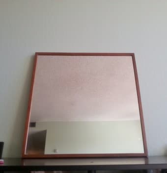 Mirror square wooden frame - $5 1