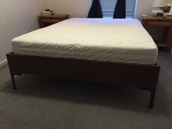 IKEA Full Bed Frame and Sultan Hanestad Mattress. $180 OBO 2