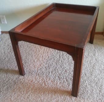 wooden coffee table - $10 1
