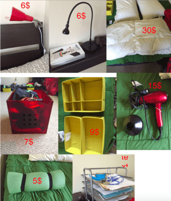 SALE: lights / boxes / duvet / pillows / hairdyer / Sleeping pad / ... 1
