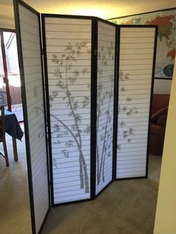 Four-Panel Folding Japanese Screen - $40 3