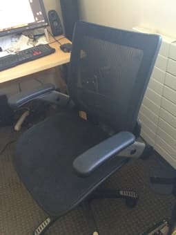 fancy mesh office chair, $40 3
