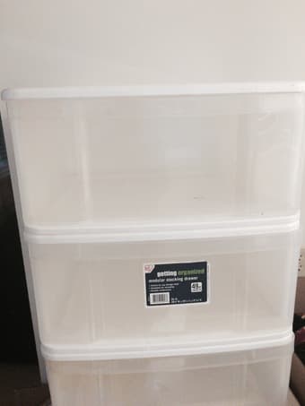 Plastic Stackable Storage Drawers 1