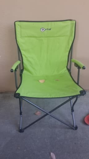 Patio Set : Charcoal Grill + Tools + 4 chairs (Camp + Outdoor chairs ) 2