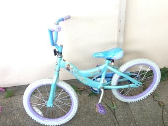 Frozen bike for 4-8 yr old, $50 1