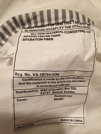 Ikea RÖDTOPPA full size comforter $20 3