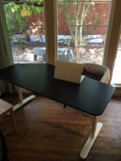 Ikea 5-sided desk - $190 (menlo park) 1
