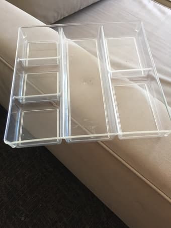 Transparent accessories tray -$3 1