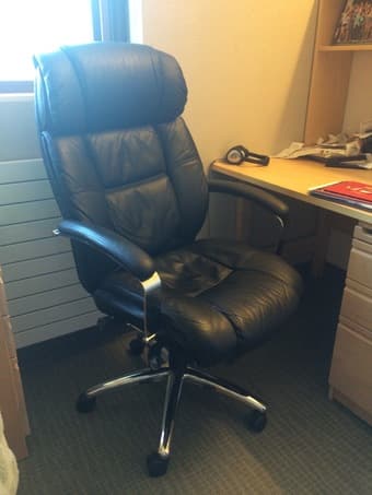 FREE delivery - Leather desk chair for $90 ($200 value) 1
