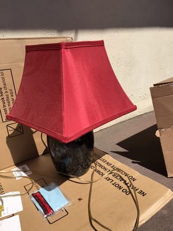 moving sale - rug and lamp 3
