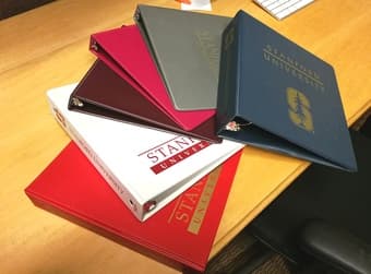 Stanford binders six for $10 1