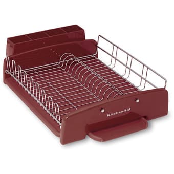 KitchenAid Classic 3-piece Red Dish Rack for $15 1