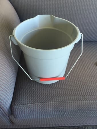 Bucket -$3/ Plastic canisters -$1 each 2