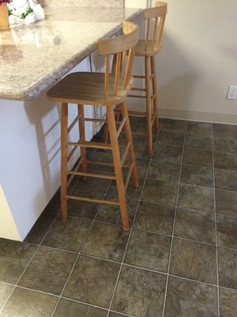 Two wooden bar stools $20 2