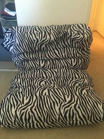 final sale: ottoman, microwave, metal shelf, dish rack 2