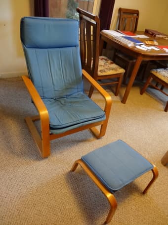 IKEA Armchair + ottoman 1