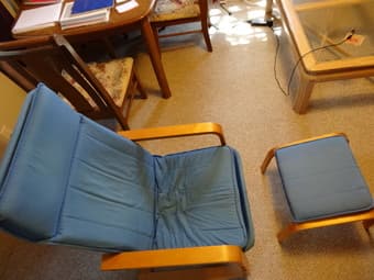 IKEA Armchair + ottoman 3