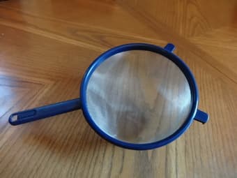 2 colanders: 1 large mesh, 1 fine mesh, $3 each, $5 for both 1
