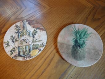 2 cork trivets, $2 each, $3 for both 1