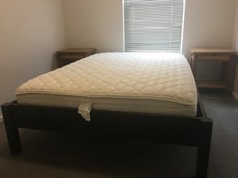 IKEA Full Bed Frame and Pillow-Top Innerspring Mattress. $200 2