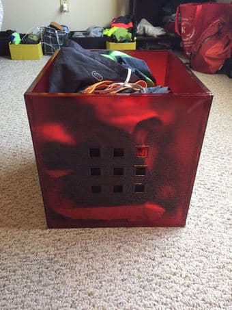MOVING SALE: Lamp / Boxes / Basket / Letter tray 3