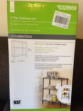 ***BRAND NEW 3-TIER SHELVING UNIT! GREAT FOR DORM/APT./KITCHEN*** 1