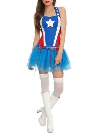 Captain America Corset (Perfect for Halloween!) 1