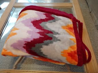 Plush throw super soft and comfortable - $5 1