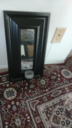 20$: Two Mirrors with candle holders and metallic wall candle holder 2