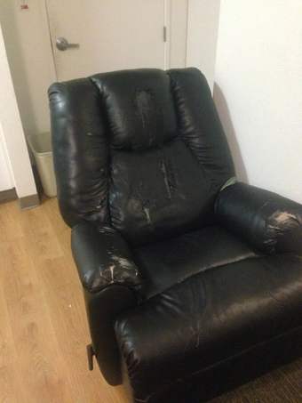 Leather Recliner $40 obo 3