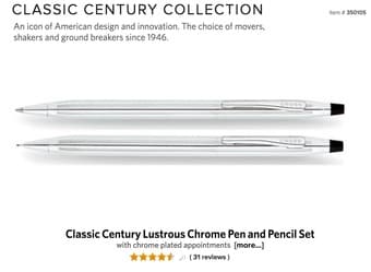 Cross Pen and Pencil Set 3