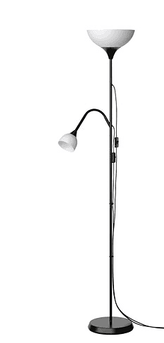 2 bulbs  floor lamp - $15 ( Palo Alto) 1