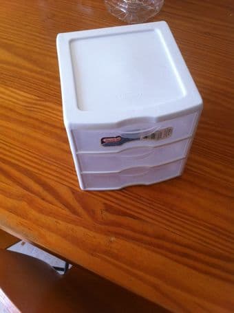 Sterilite 3-Plastic Drawer, 1 Wide & 1 Mini Unit 1
