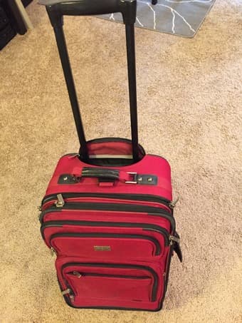 Red carry-on suitcase for sale 3
