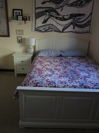 Birkeland Queen Bed (White) - $800 2
