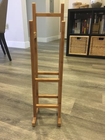 Bamboo toilet paper rack 1