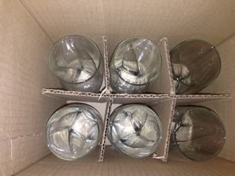 10 Libby glasses + 1 nerdy (beaker) drinking glass $6 2