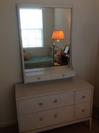 Twin Bedroom set with mattress set, dresser, mirror & night stand 2