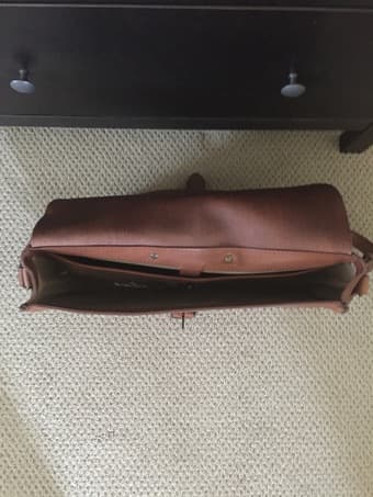 Leather Messenger Bag - Brand New! 2