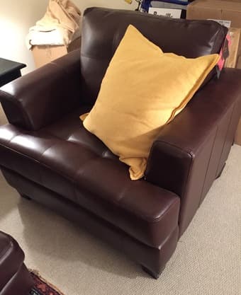 Full Grain Leather Chair (Like New-Still Has Tags) - $125 OBO 1