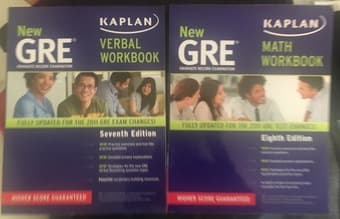Kaplan GRE verbal/math Workbooks ($15 obo) 1