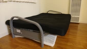 sofa bed frame and mattress for sell $70 3