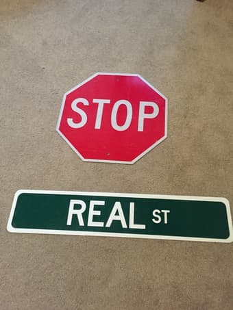 Stop Sign and Real Street Signs 2