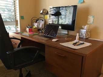 Beautiful Antique Solid Wood Study/ Office Table (with Chair) 2