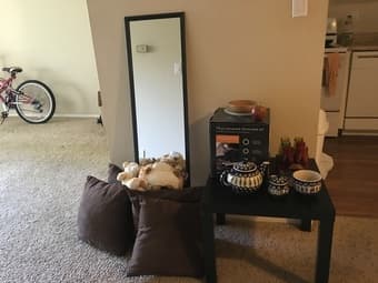 Moving Sale- Study Table, Microwave, Lamps, Dresser & more (sunnyvale) 3