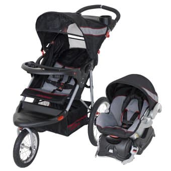 Baby Trend Jogging Stroller + car seat + car base --> $125 1