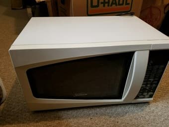 Microwave - white color - $50 1