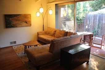 Microfiber sectional couch ($300) 2
