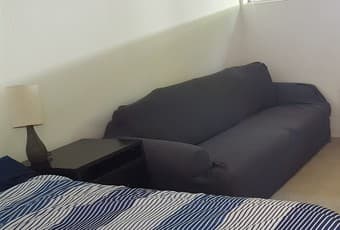 Sleek couch cover - grey, extremely soft and will fit most couch - $35 3